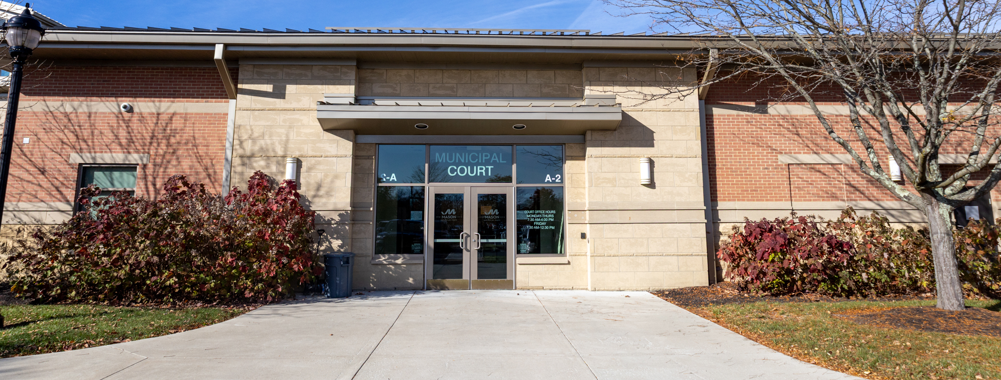 Front door of court